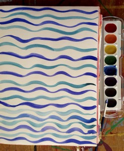 Watercolor ripples